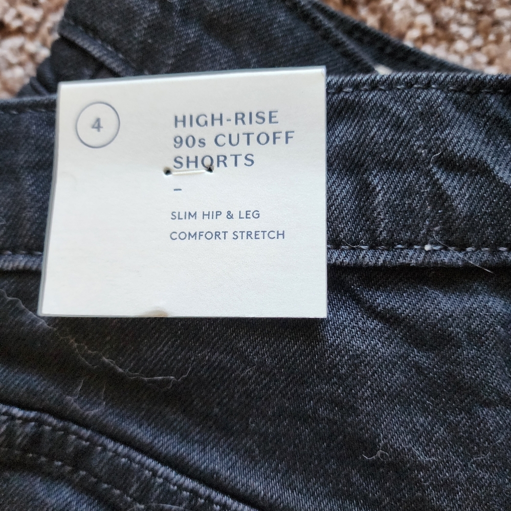 Universal Threads High Rise Denim Shorts Black and Light blue - Picture 5 of 5